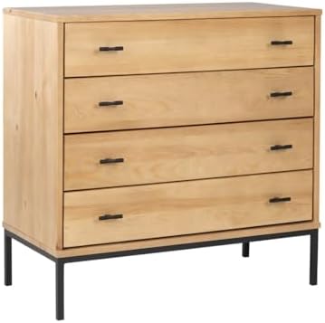 Komoda loftowa Sirio I 90 cm z drewna sosnowego i metalu