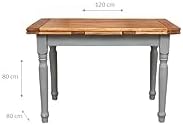 Włoski rozkładany stół Biscottini 120×80 cm lite drewno