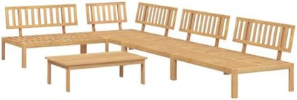 Pięcioczęściowy modułowy zestaw z akacji na paletach