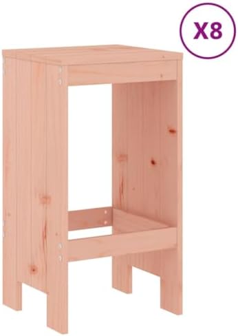 Dziewięcioczęściowy zestaw barowy z jodły Douglas