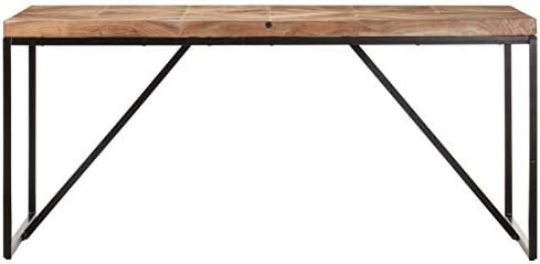 Industrialny stół jadalniany 160×70 cm akacja i mango