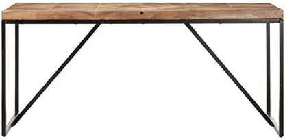 Industrialny stół jadalniany 160×70 cm akacja i mango